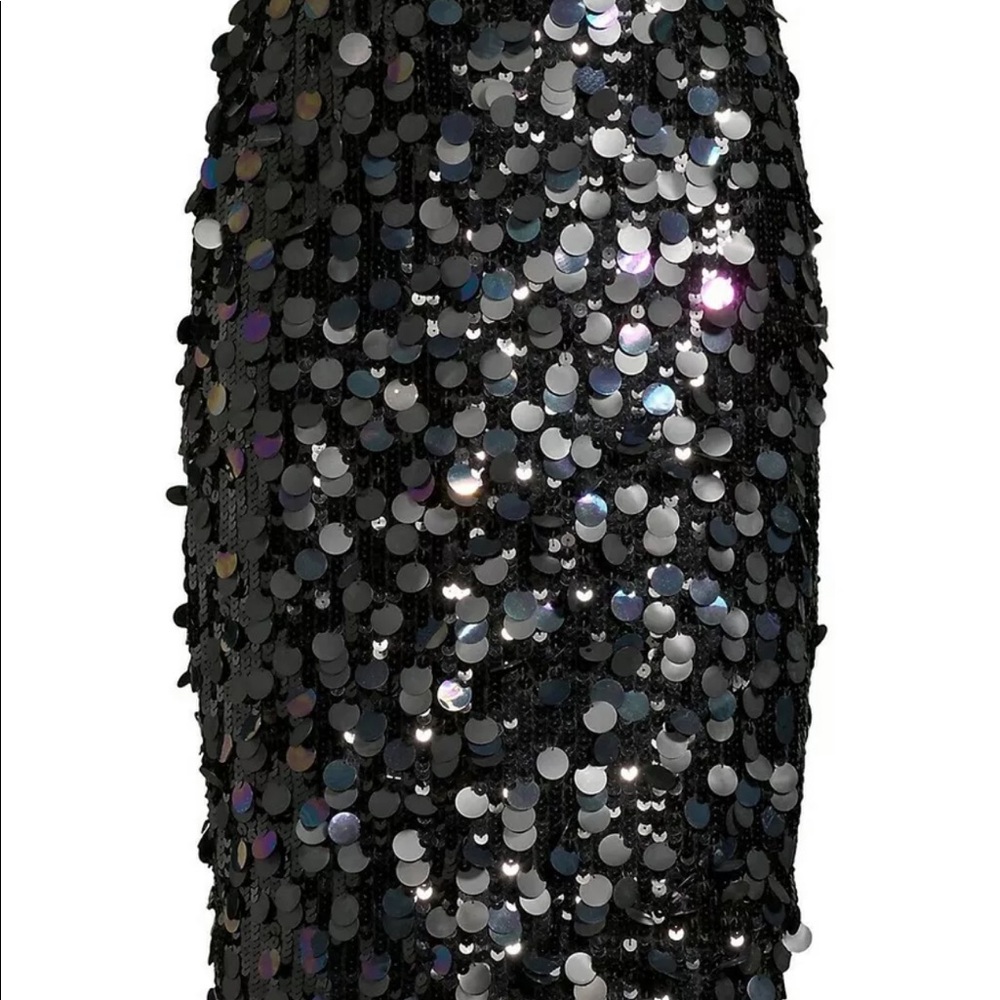 🔥Parker Women's Black-Multi Color Sequin Knee Lengt In Size 6🔥